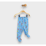 Salopă de ploaie pentru bebeluși 48 - 62 cm, cu imprimeu animale, albastru