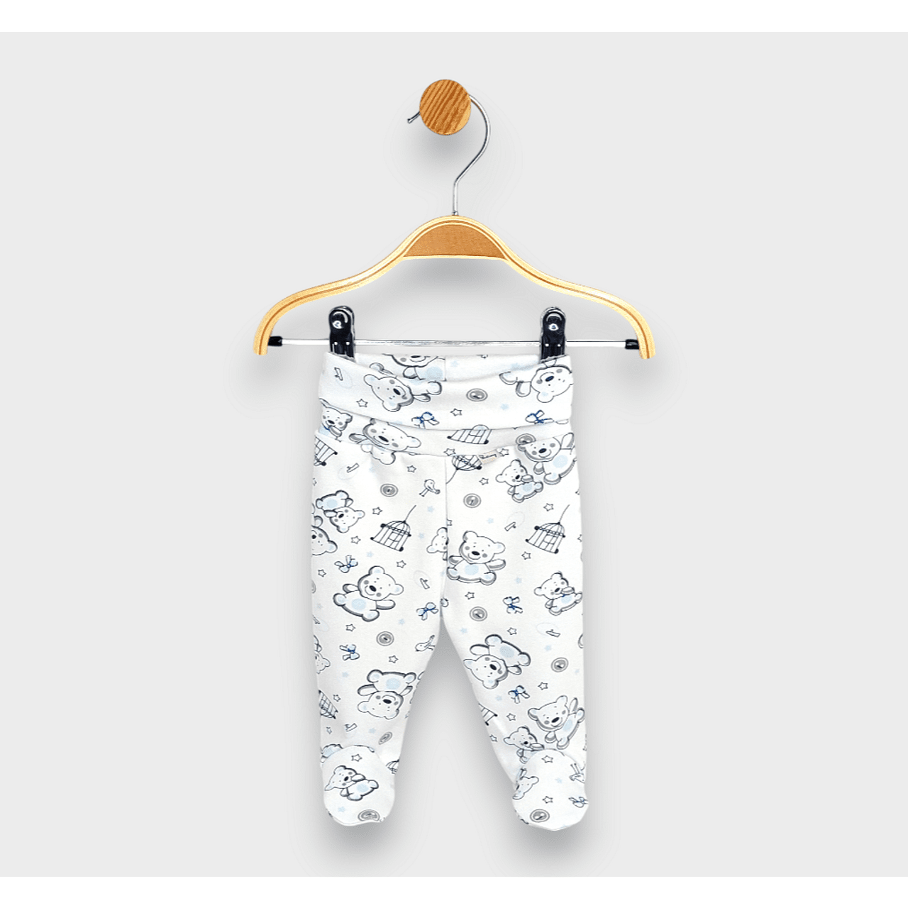 Salopă de ploaie pentru bebeluși cu curea inversată 48 - 68 cm, ursuleț de pluș, albastru