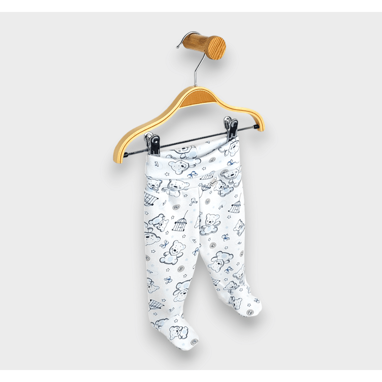 Salopă de ploaie pentru bebeluși cu curea inversată 48 - 68 cm, ursuleț de pluș, albastru