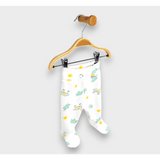 Salopă de ploaie pentru bebeluși cu curea inversată 48 - 68 cm. Girafă și elefant