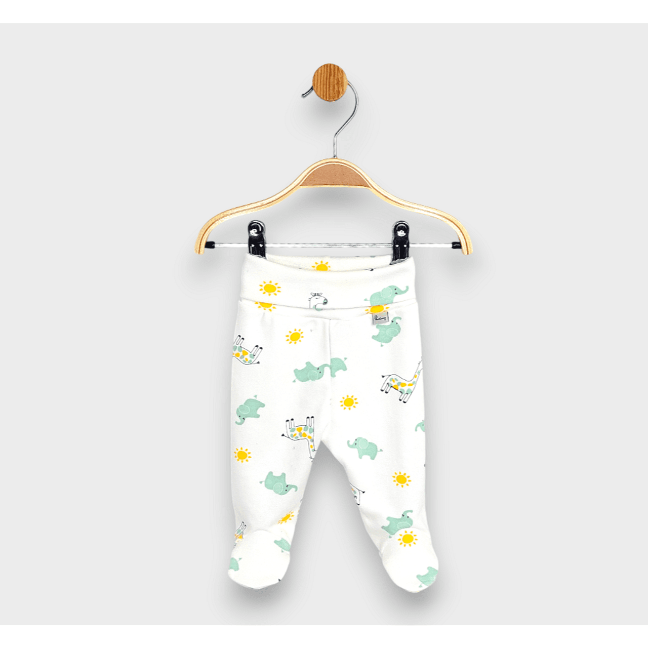 Salopă de ploaie pentru bebeluși cu curea inversată 48 - 68 cm. Girafă și elefant