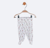 Salopă de ploaie pentru bebeluși cu curea rabatabilă 48 - 74 cm, model iepurași roz