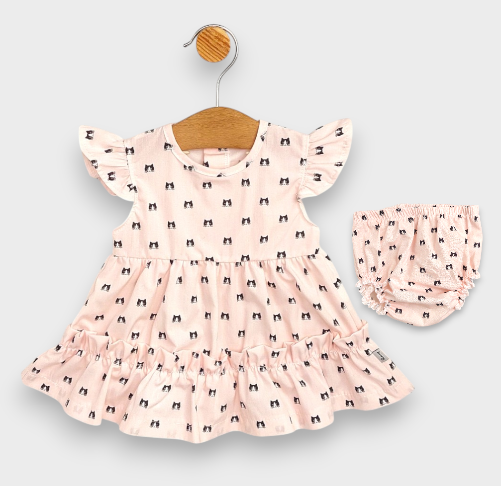 Бебешка Рокля Котенца 2 Части 56 86см. Rainy