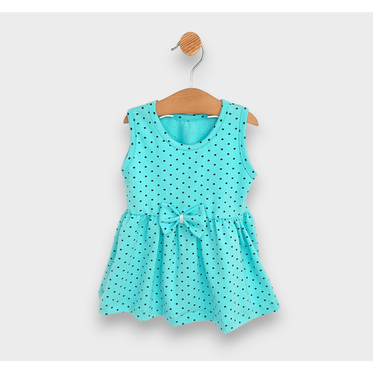 Rainy Бебешка Рокля Точки/Зелен 62 - 92 См.