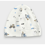 Căciulă de ploaie pentru bebeluși 56-62 cm. Tractoare