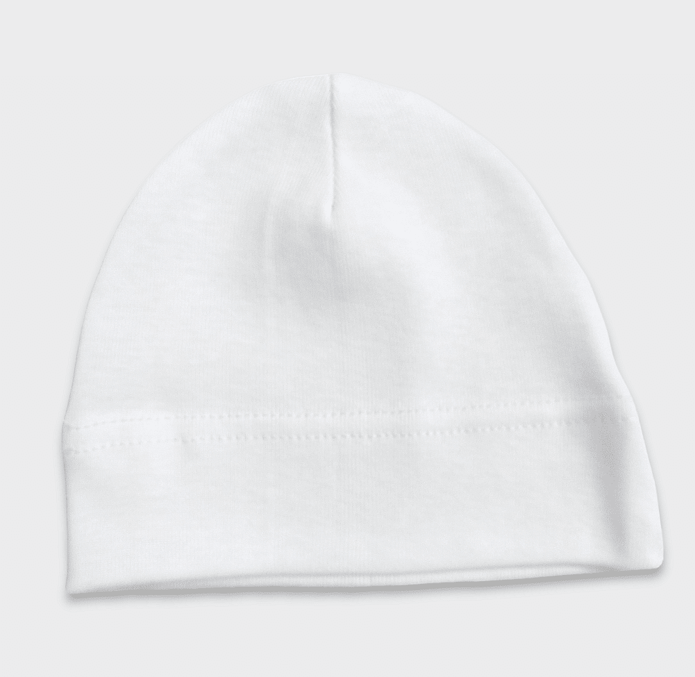 Căciulă de ploaie pentru bebeluși, 56 cm. Albă.