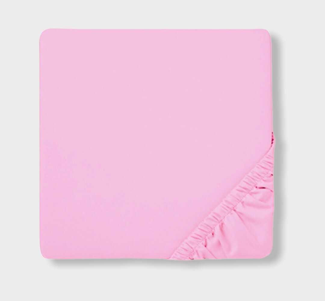 Cearșaf cu elastic Rainy Baby 60x120 cm. Roz