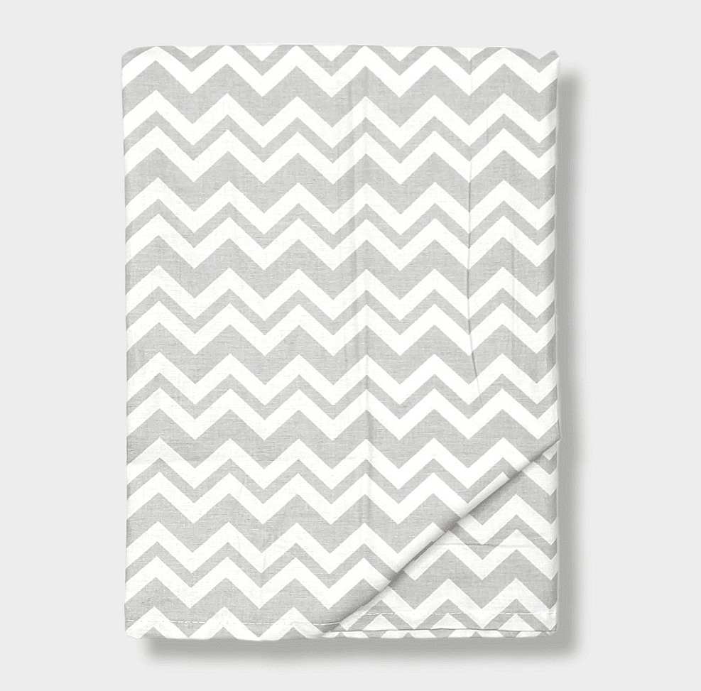 Rainy Бебешки Чаршаф За Количка 55Х95 См. Сив Зиг-Заг