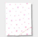 Rainy Бебешки Чаршаф За Количка 55Х95 См. Розови Звезди