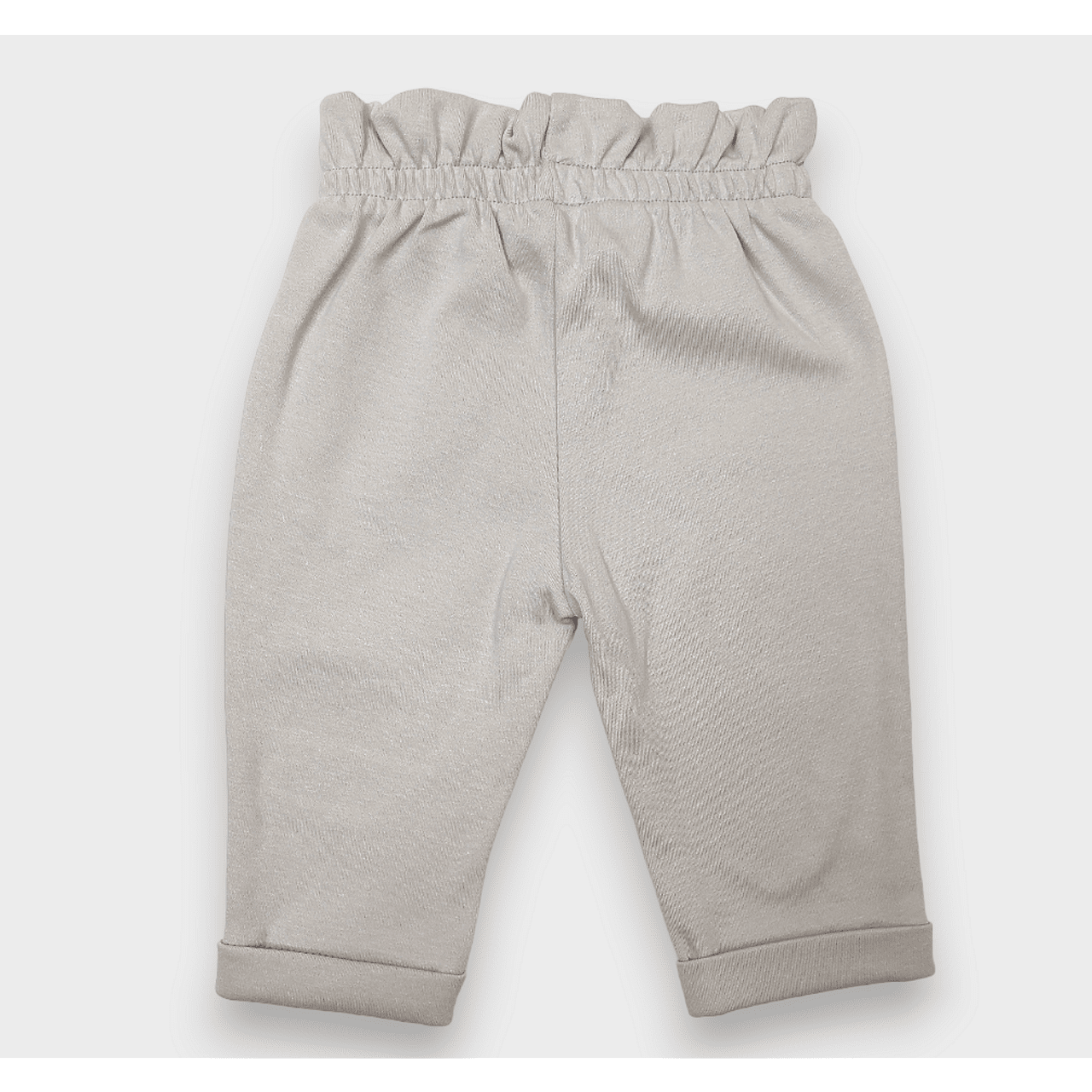 Pantaloni lungi de ploaie pentru bebeluși cu talie înaltă 62-92 cm. Gri cacao cald