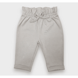 Pantaloni lungi de ploaie pentru bebeluși cu talie înaltă 62-92 cm. Gri cacao cald