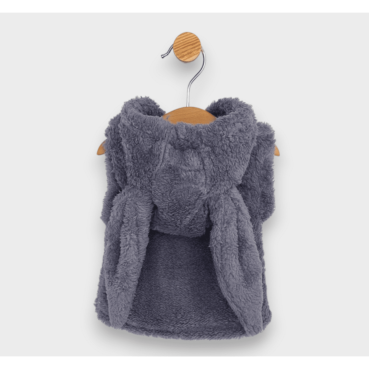 Rainy Бебешки елек с качулка Зайче 56-80 см. сив