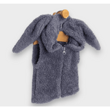 Rainy Бебешки елек с качулка Зайче 56-80 см. сив