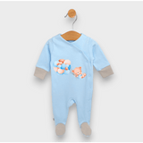 Salopetă ploioasă pentru bebeluși, ursuleț de pluș cu baloane, albastră, 48 - 62 cm.