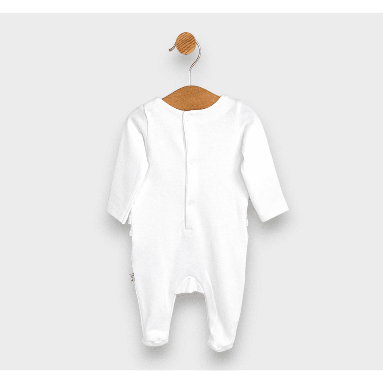 Salopă Rainy Premium pentru bebeluși cu dantelă 48 - 62 cm, albă