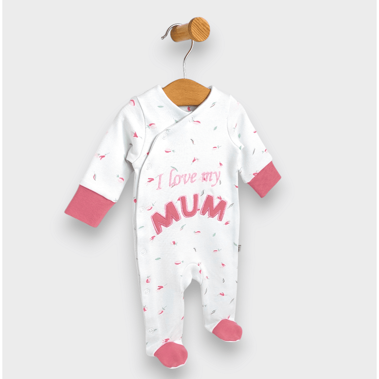 Salopetă Rainy Baby, îmi iubesc mama, cu mâneci lungi, 56-68 cm.