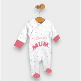 Salopetă Rainy Baby, îmi iubesc mama, cu mâneci lungi, 56-68 cm.