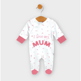 Salopetă Rainy Baby, îmi iubesc mama, cu mâneci lungi, 56-68 cm.