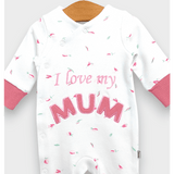 Salopetă Rainy Baby, îmi iubesc mama, cu mâneci lungi, 56-68 cm.