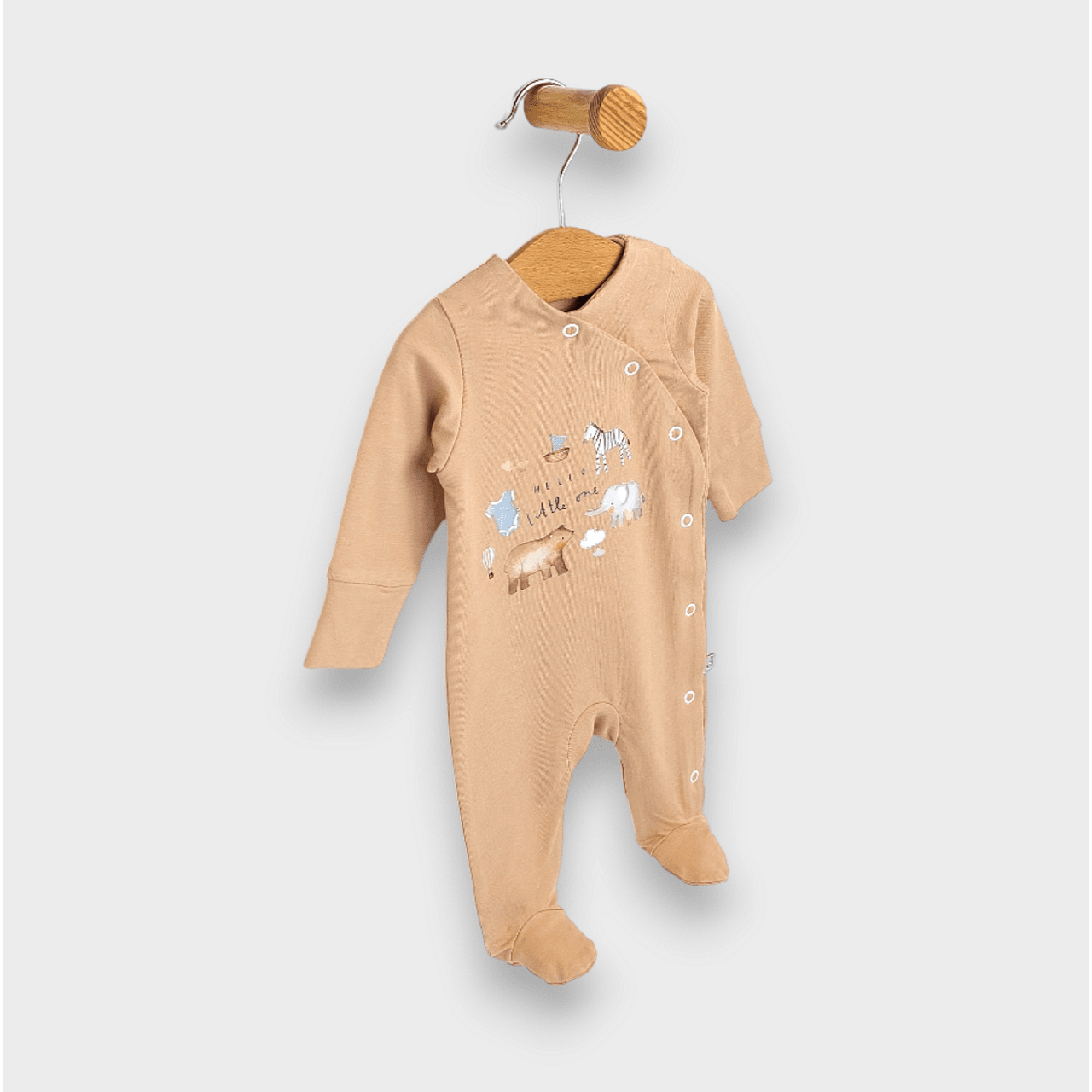 Бебешки Гащеризон Little One С Дълъг Ръкав 56 74см. Мока Rainy