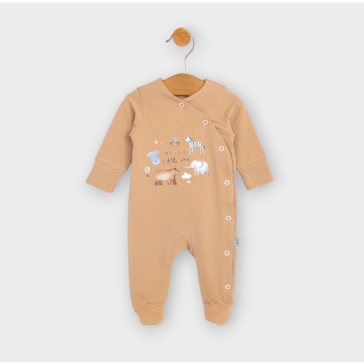 Бебешки Гащеризон Little One С Дълъг Ръкав 56 74см. Мока Rainy