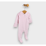 Salopetă de ploaie pentru bebeluși cu inimioare, cu mâneci lungi, 56-74 cm.