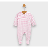 Salopetă de ploaie pentru bebeluși cu inimioare, cu mâneci lungi, 56-74 cm.