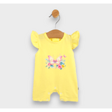 Rainy Бебешки Гащеризон Пеперуда С Цветя С Къс Ръкав 56-80См. Жълт
