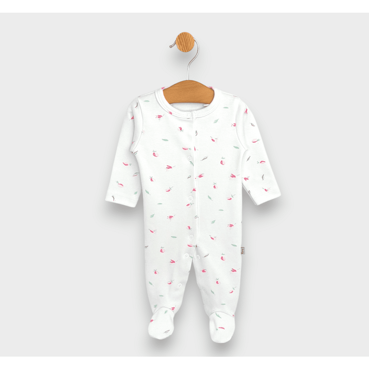 Salopetă de ploaie pentru bebeluși cu închidere frontală 48 - 68 cm. Trandafiri