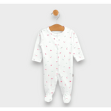 Salopetă de ploaie pentru bebeluși cu închidere frontală 48 - 68 cm. Trandafiri