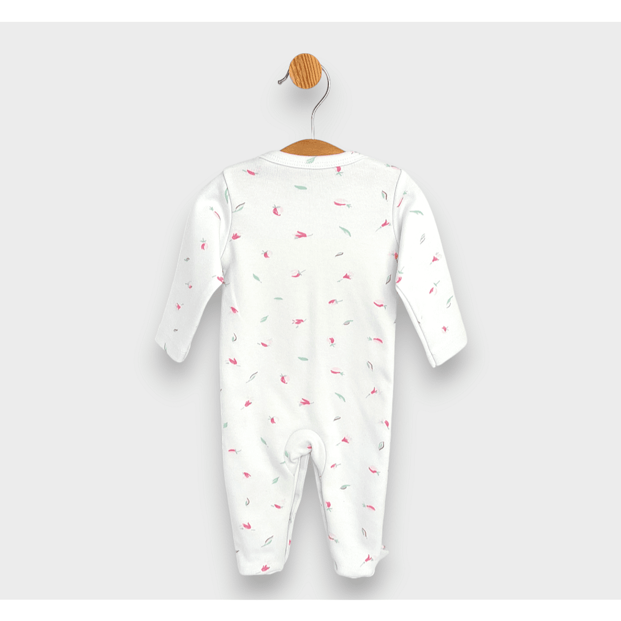 Salopetă de ploaie pentru bebeluși cu închidere frontală 48 - 68 cm. Trandafiri