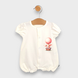 Бебешки Гащеризон Sky Bunny С Къс Ръкав 56 80см. Екрю Rainy