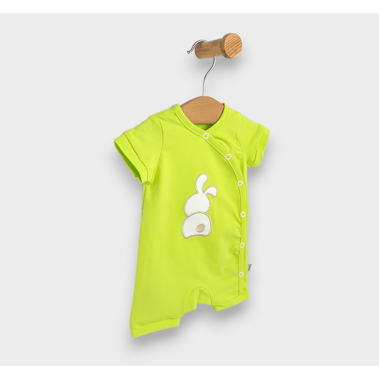 Salopetă ploioasă pentru bebeluși Iepuraș 56-80cm. Verde