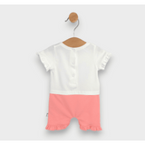 Rainy Бебешки Гащеризон Зайче С Дъга 56-80См. Екрю/Праскова