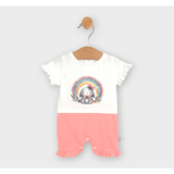 Rainy Бебешки Гащеризон Зайче С Дъга 56-80См. Екрю/Праскова