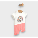 Rainy Бебешки Гащеризон Зайче С Дъга 56-80См. Екрю/Праскова