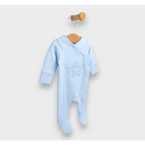 Salopetă ploioasă pentru bebeluși cu stea și ursuleț de pluș, cu mâneci lungi, 48-62 cm.