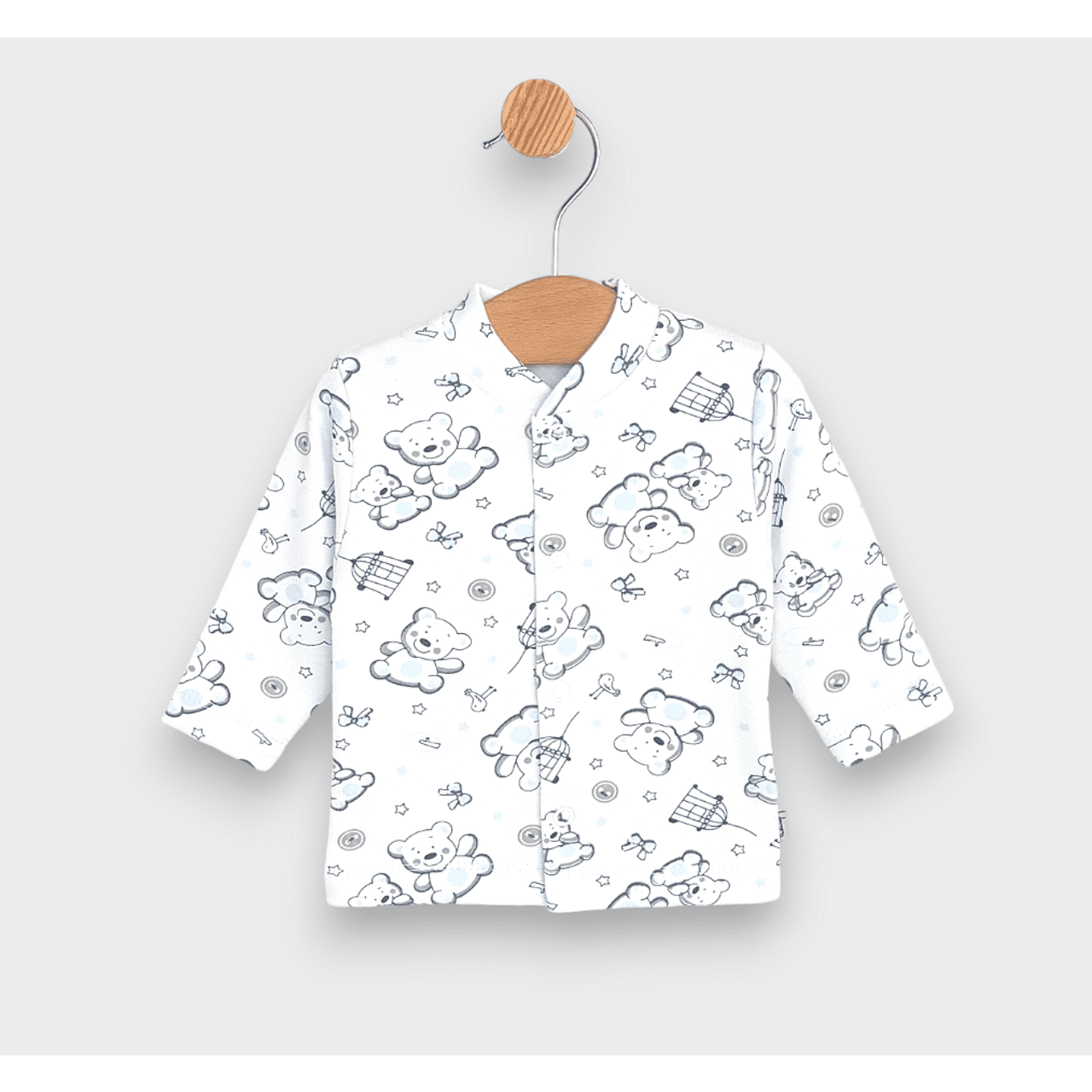 Бебешки Комплект 2 Части 48 68 См. Мече Син Rainy
