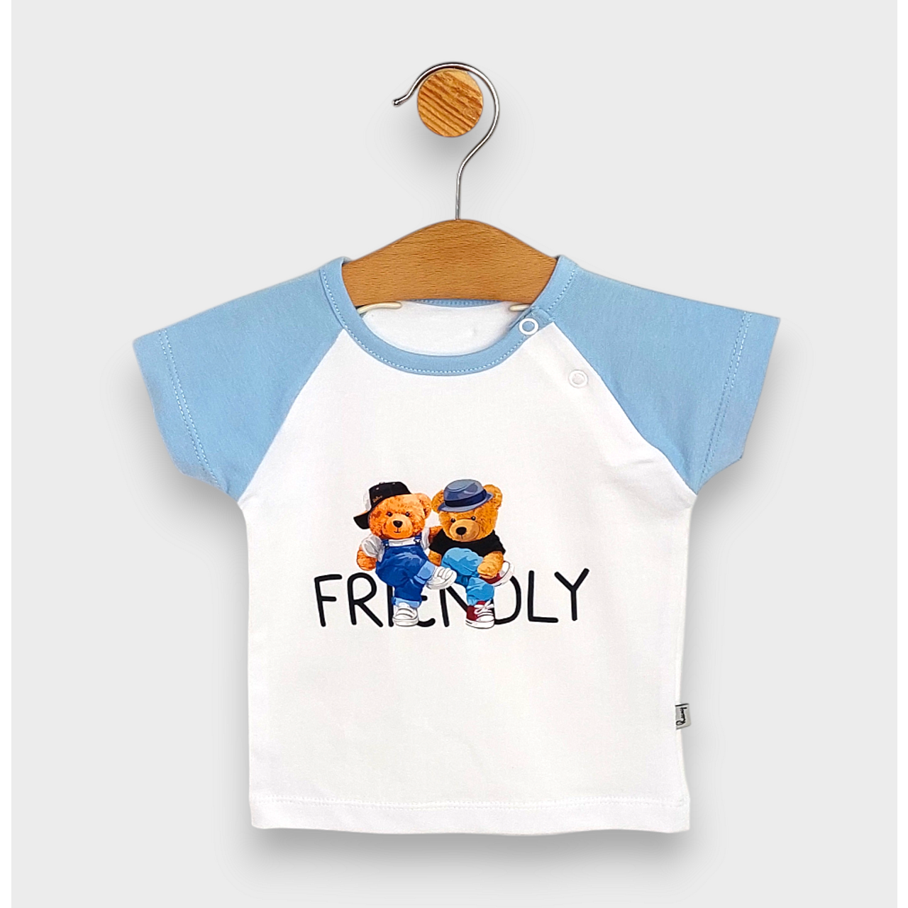 Бебешки Комплект 2 Части Friendly 62 92 См. Бял Океан Rainy
