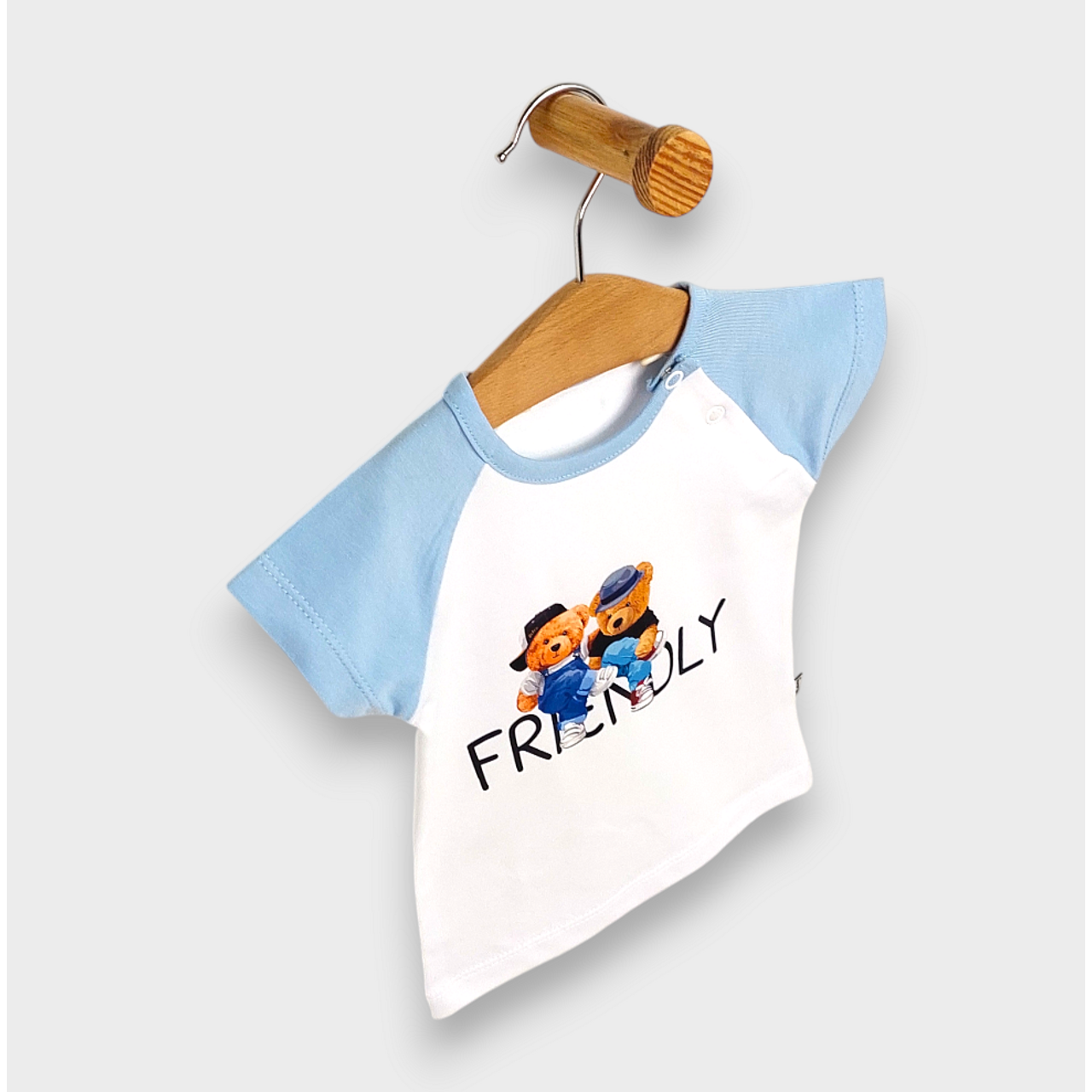 Бебешки Комплект 2 Части Friendly 62 92 См. Бял Океан Rainy