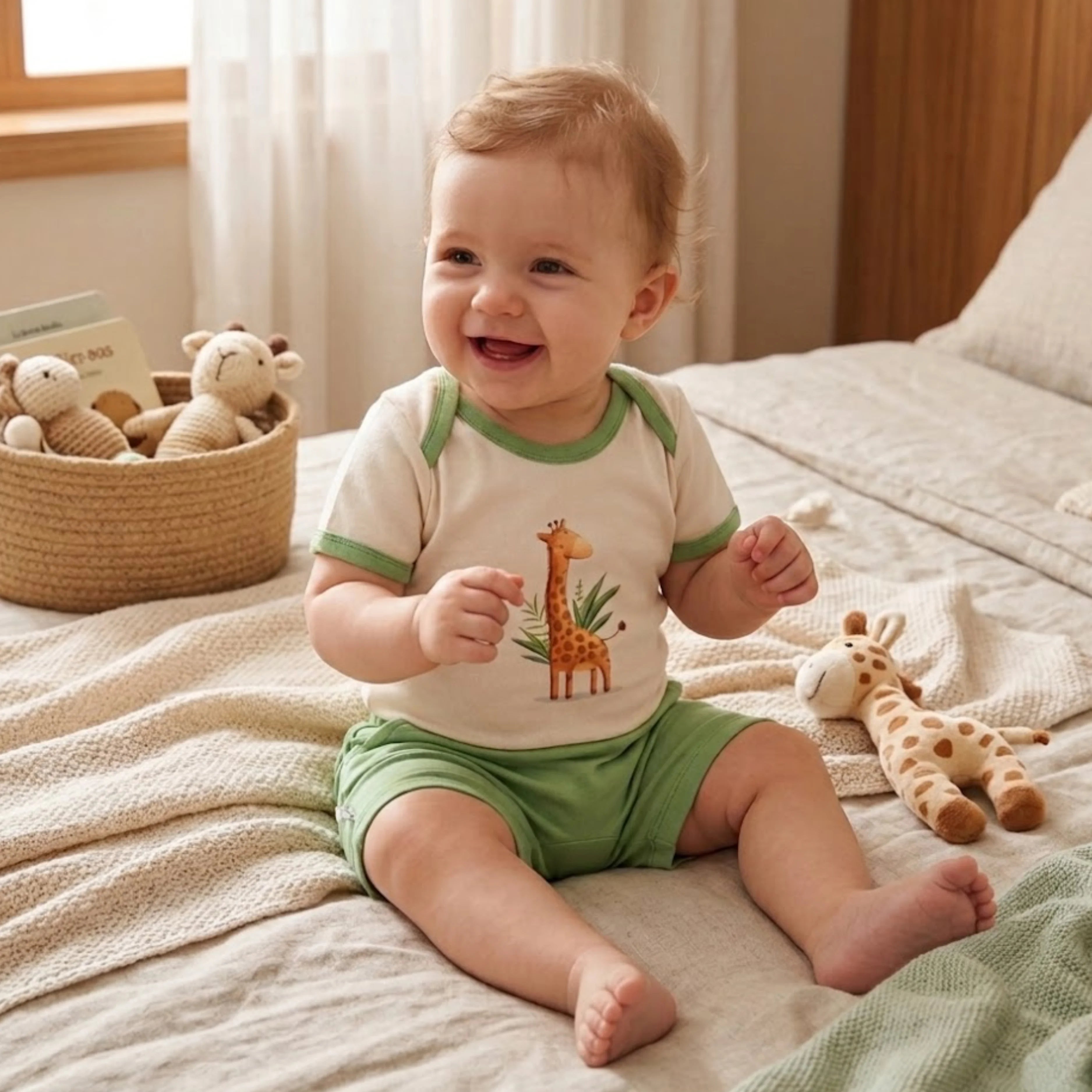 Бебешки Комплект 2 Части Savannah Giraffe 56 74см. Гора Rainy