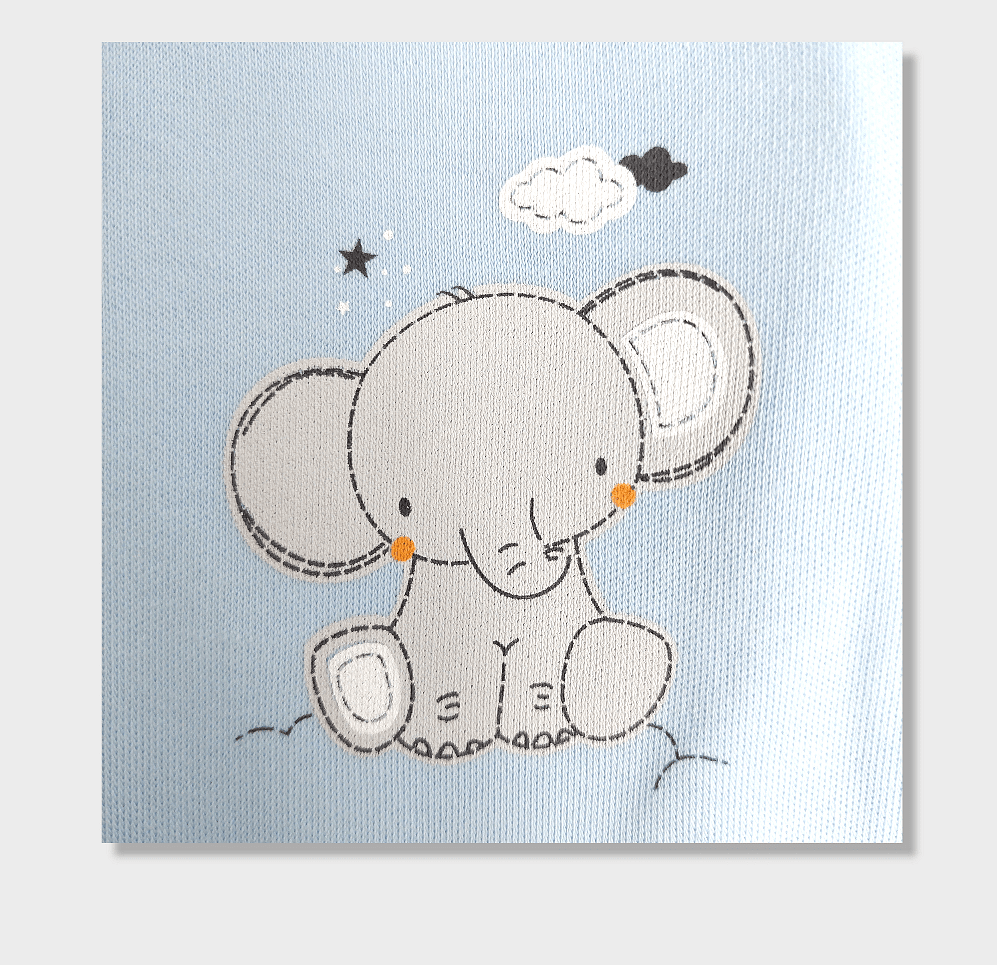 Бебешки Комплект 2 Части 56 68 См. Elephant Rainy