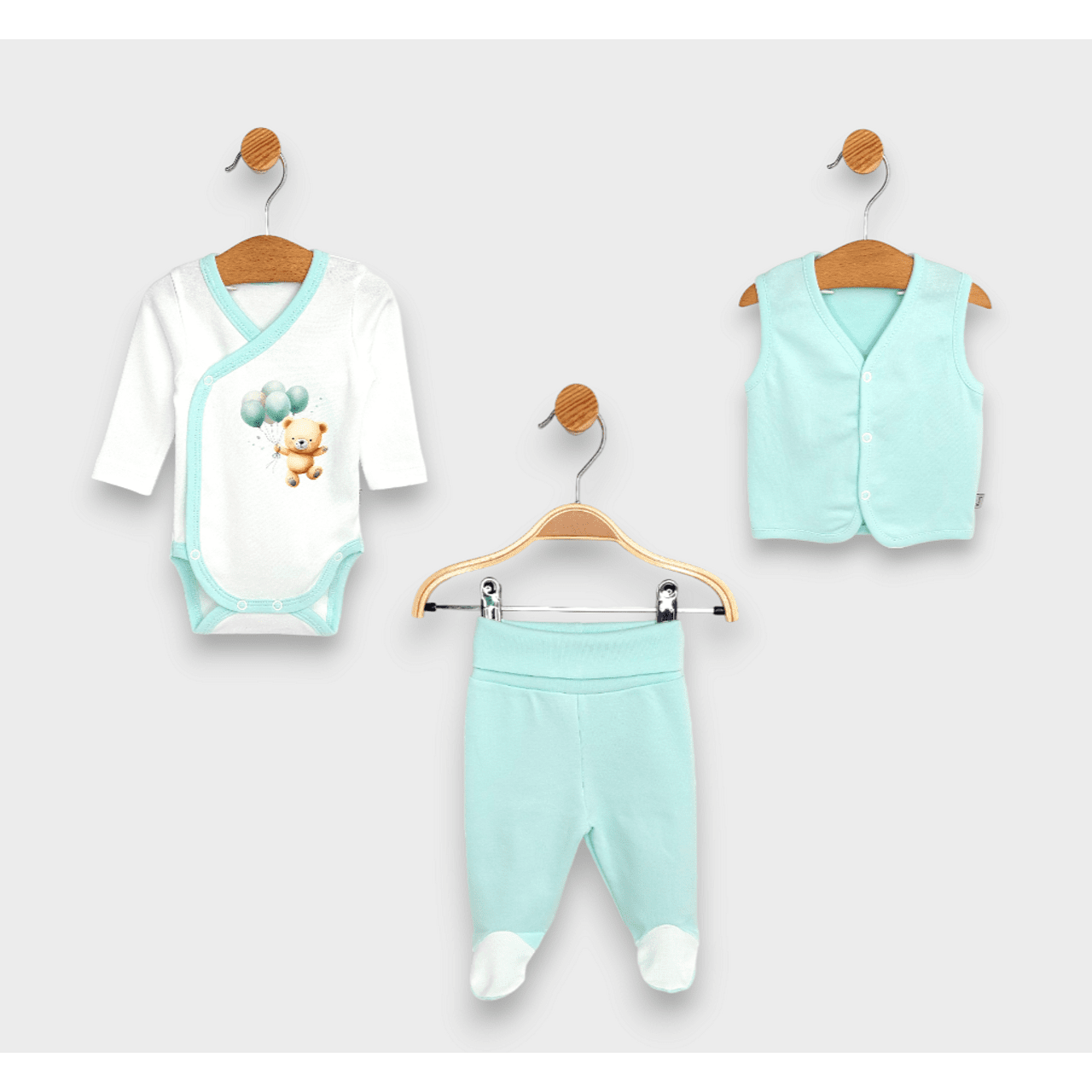 Set de jucării Rainy Baby 3 piese 56-68 cm. Ursuleț zburător