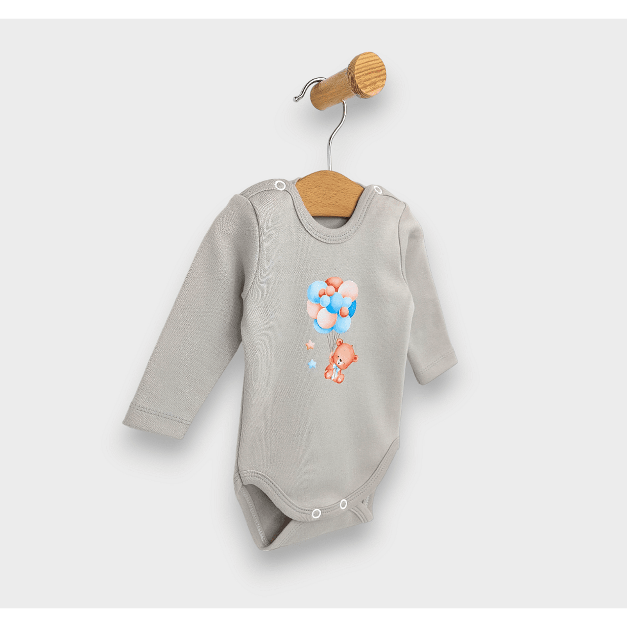 Set Rainy Baby 3 piese ursuleț de pluș cu baloane albastre 48-62 cm.