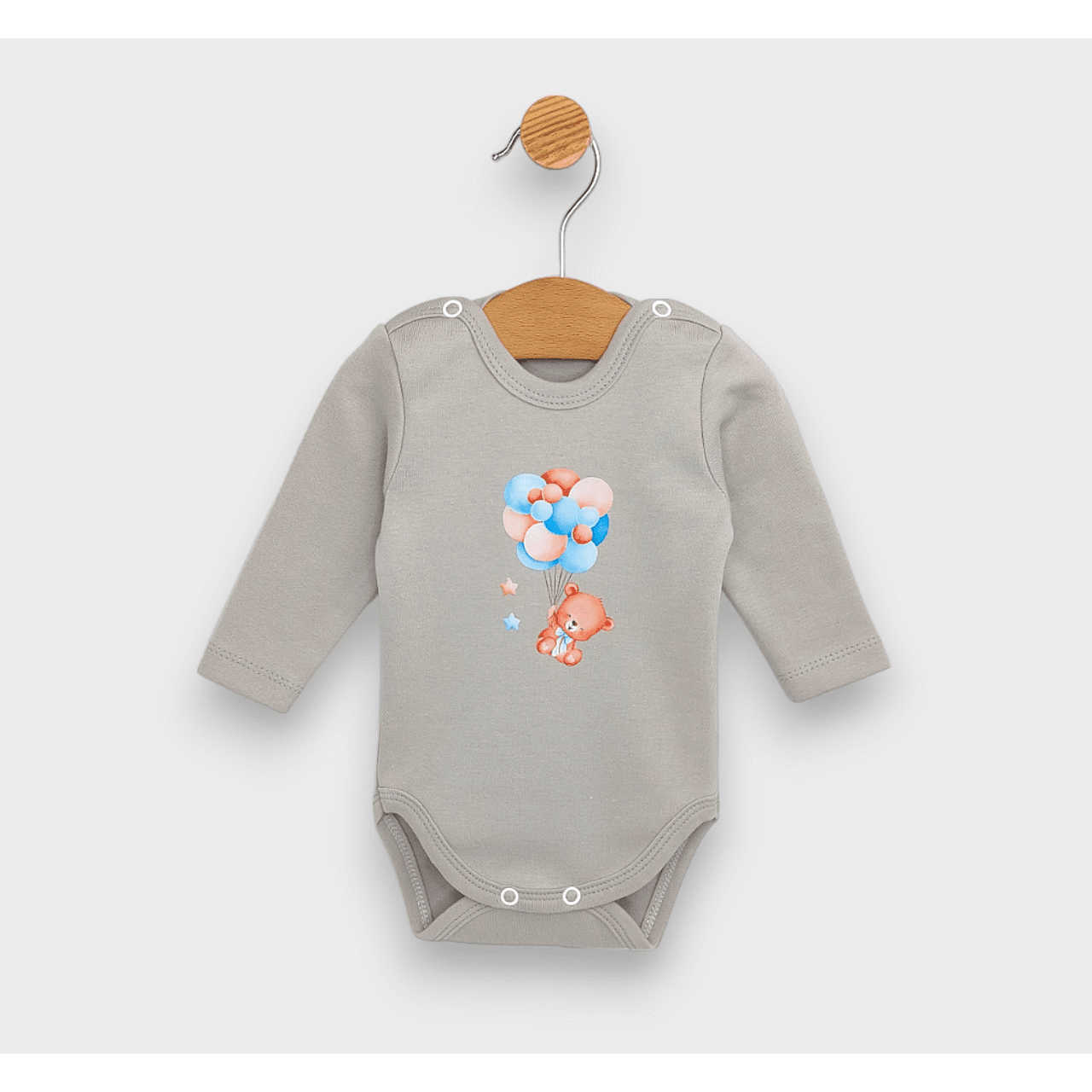 Set Rainy Baby 3 piese ursuleț de pluș cu baloane albastre 48-62 cm.