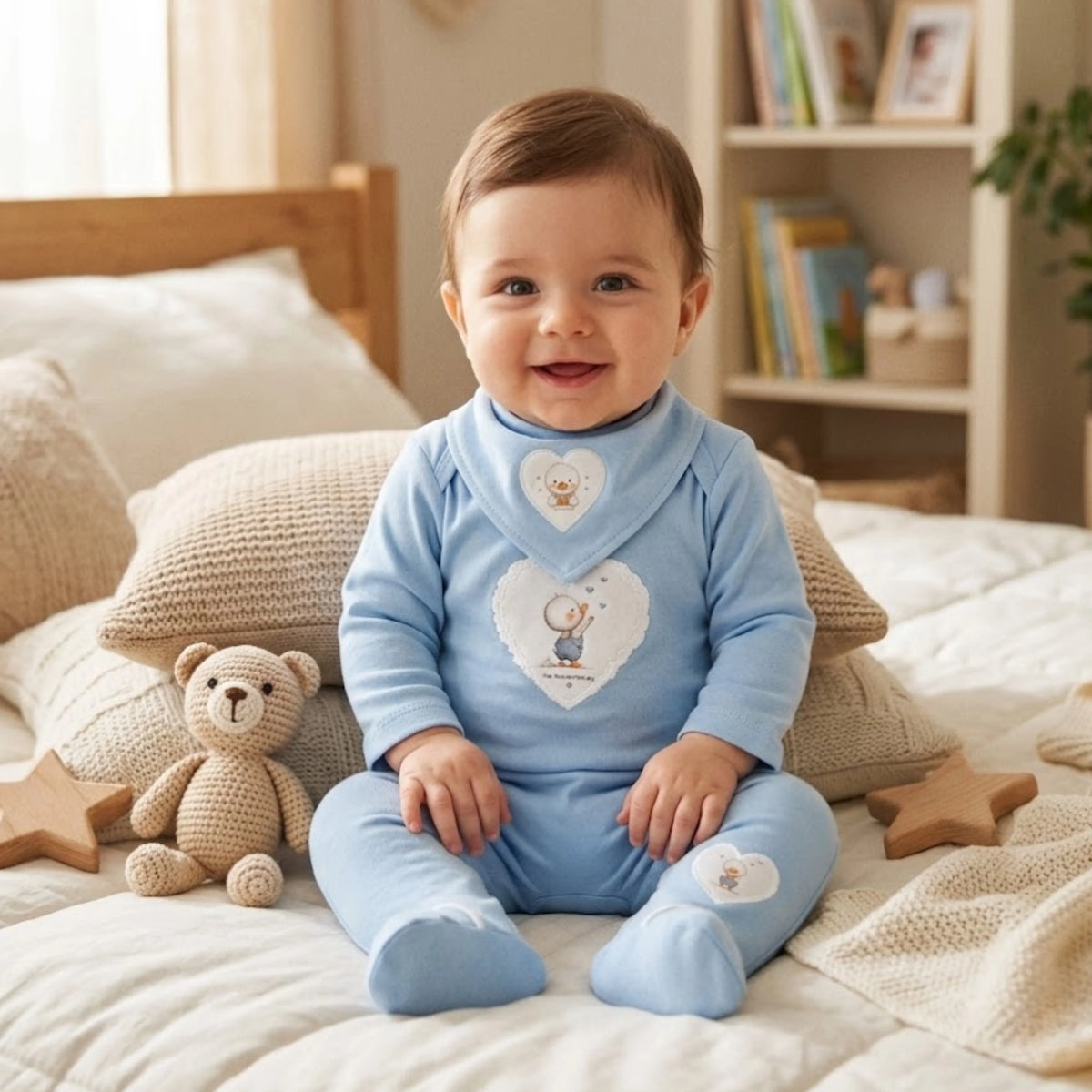 Бебешки Комплект 3 Части My Little Joy 56 68 См. Океан Rainy