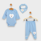 Бебешки Комплект 3 Части My Little Joy 56 68 См. Океан Rainy