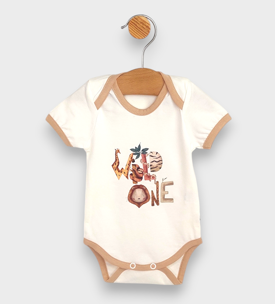 Бебешки Комплект 3 Части Wild One 56 74см. Мока Rainy