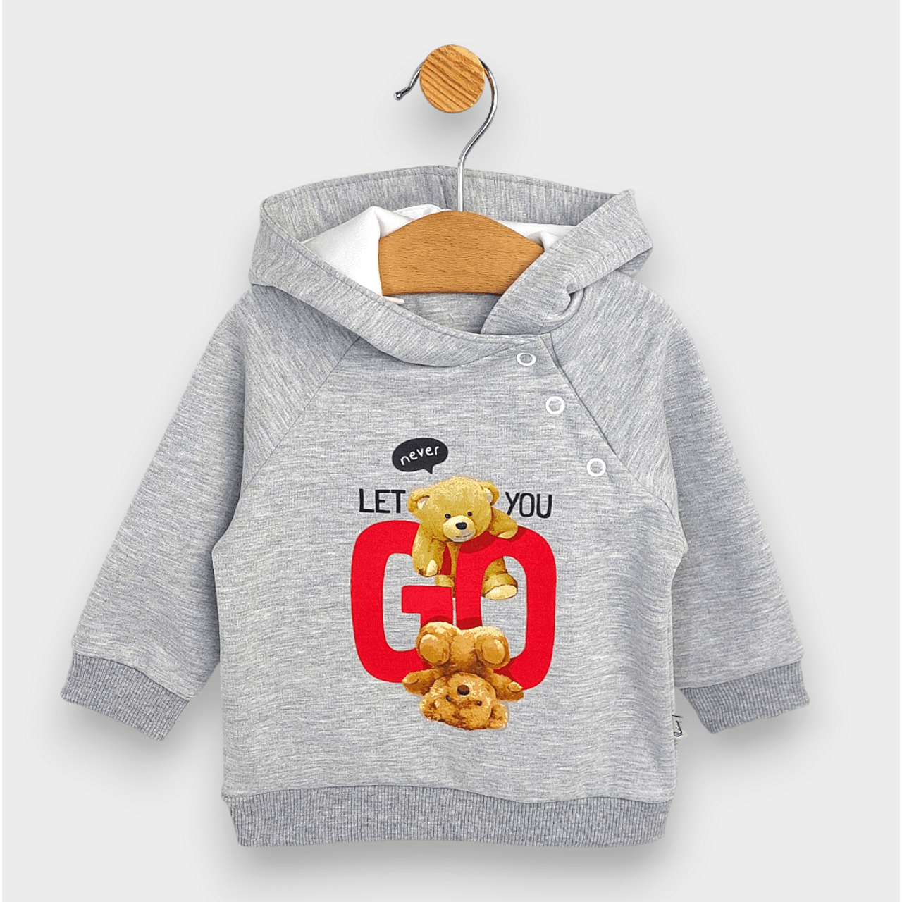 Set Rainy Baby de 2 piese Doi ursuleți 62-92 cm. gri