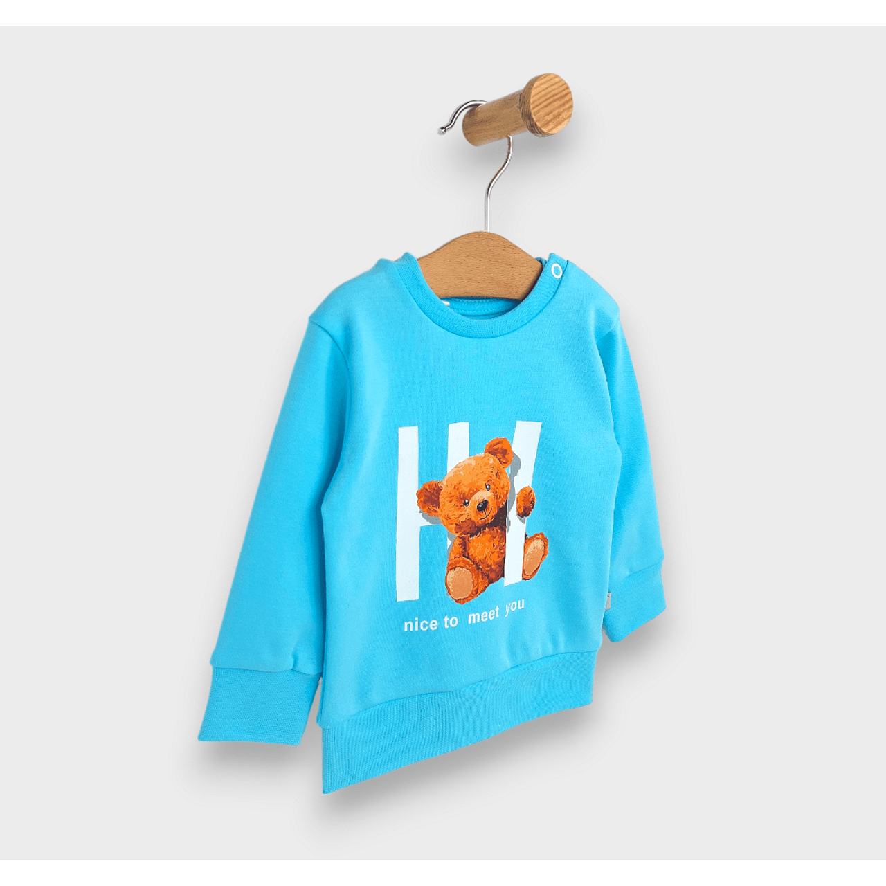 Бебешки Комплект От 2 Части Hi Bear 62 92 См. Тюркоаз Rainy